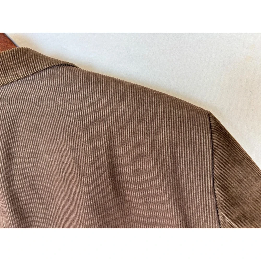 VTG LANDS' END Brown Corduroy Blazer Sport Coat Jacket Men's Office‎ Work 42L